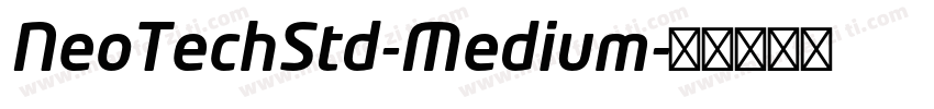 NeoTechStd-Medium字体转换
