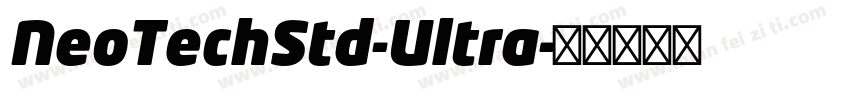 NeoTechStd-Ultra字体转换