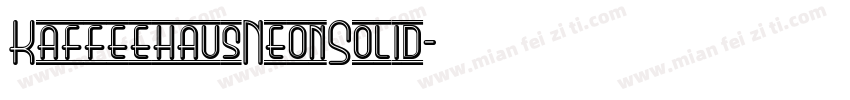 KaffeehausNeonSolid字体转换
