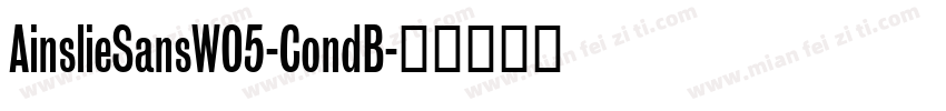 AinslieSansW05-CondB字体转换