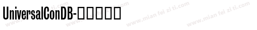 UniversalConDB字体转换
