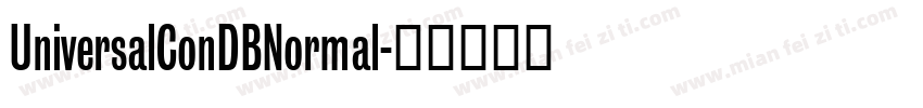 UniversalConDBNormal字体转换