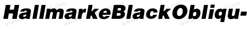 HallmarkeBlackObliqu字体转换
