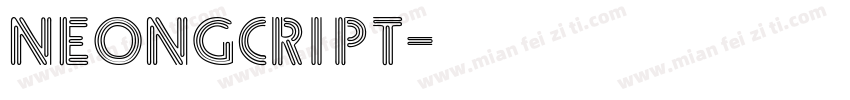 neongcript字体转换