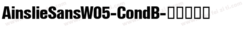 AinslieSansW05-CondB字体转换