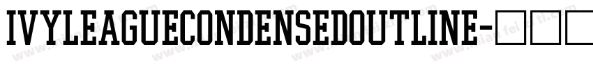 IvyLeagueCondensedOutline字体转换