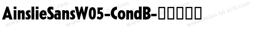 AinslieSansW05-CondB字体转换