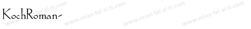 KochRoman字体转换