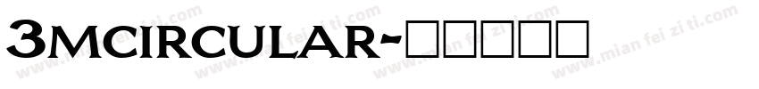 3mcircular字体转换