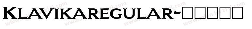Klavikaregular字体转换