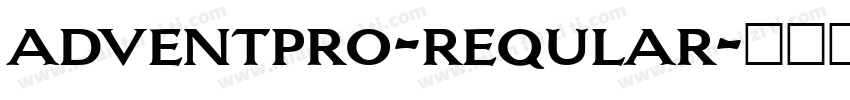adventpro-reqular字体转换