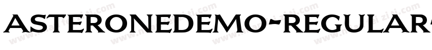 asteronedemo-regular字体转换
