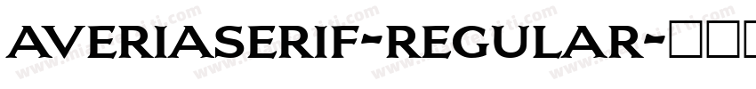 averiaserif-regular字体转换