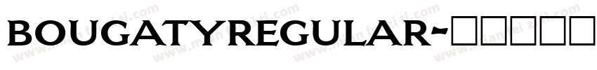 bougatyregular字体转换