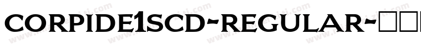 corpide1scd-regular字体转换