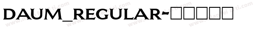 daum_regular字体转换