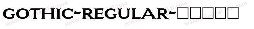gothic-regular字体转换