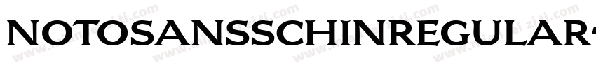 notosansschinregular字体转换