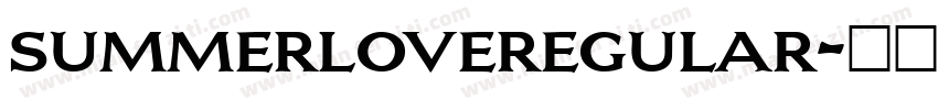summerloveregular字体转换