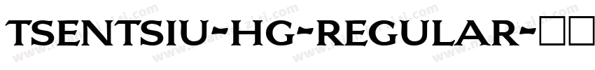 tsentsiu-hg-regular字体转换