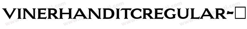 vinerhanditcregular字体转换