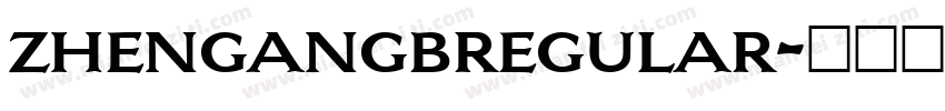 zhengangbregular字体转换