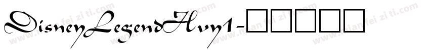 DisneyLegendHvy1字体转换