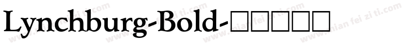 Lynchburg-Bold字体转换
