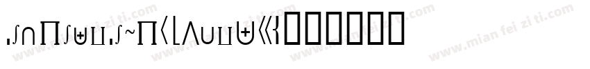 MachadoMathSymbolSSK字体转换