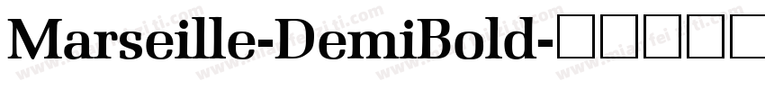 Marseille-DemiBold字体转换