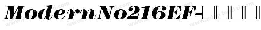 ModernNo216EF字体转换