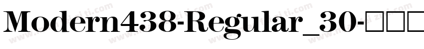 Modern438-Regular_30字体转换