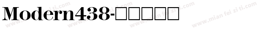 Modern438字体转换