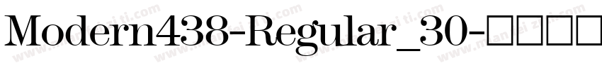 Modern438-Regular_30字体转换