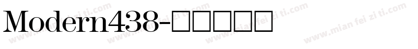 Modern438字体转换
