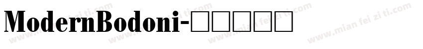 ModernBodoni字体转换
