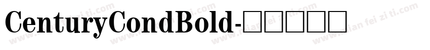 CenturyCondBold字体转换