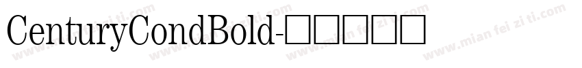 CenturyCondBold字体转换