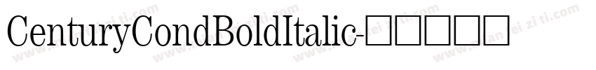 CenturyCondBoldItalic字体转换