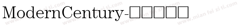 ModernCentury字体转换