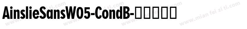 AinslieSansW05-CondB字体转换