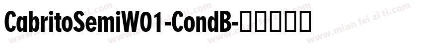 CabritoSemiW01-CondB字体转换