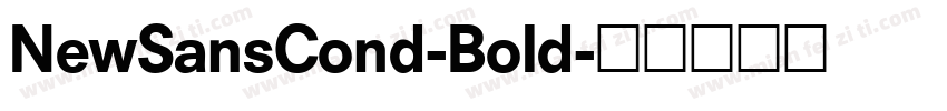 NewSansCond-Bold字体转换