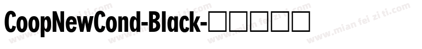 CoopNewCond-Black字体转换