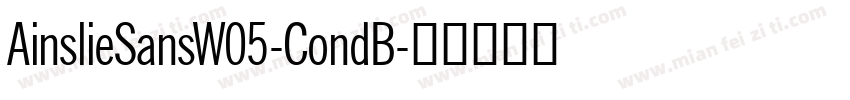 AinslieSansW05-CondB字体转换