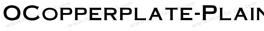 OCopperplate-Plain字体转换