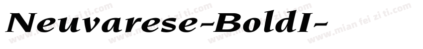 Neuvarese-BoldI字体转换