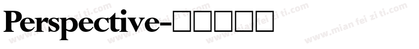 Perspective字体转换