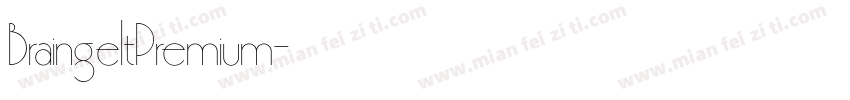 BraingeltPremium字体转换