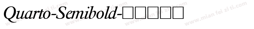 Quarto-Semibold字体转换